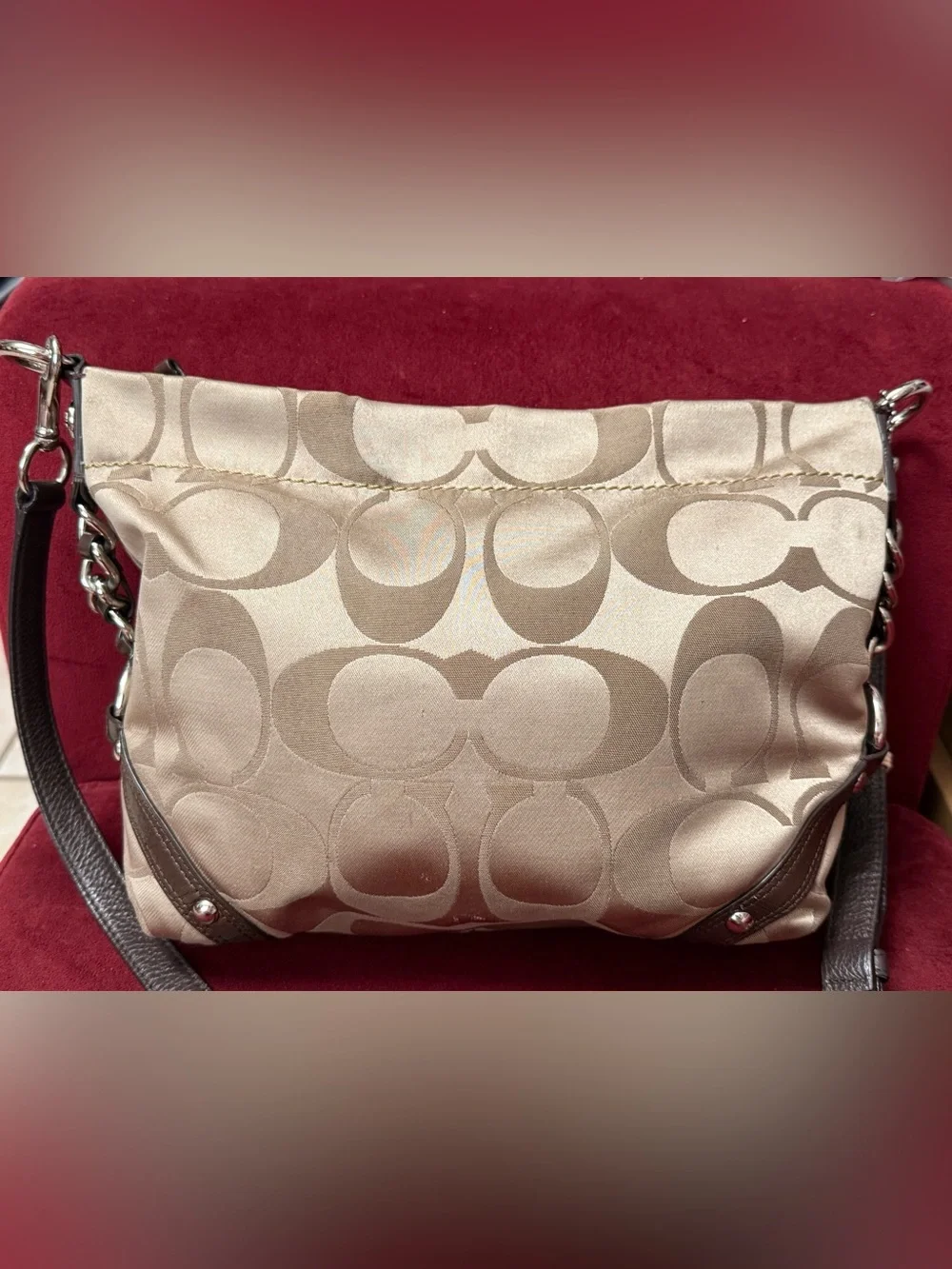 Coach satin signature